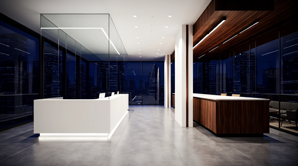 Modern Credit Union Interior